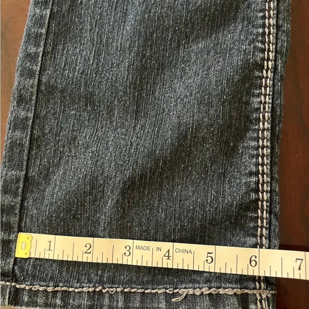 SO girls butterfly rhinestone blue jeans Size 8